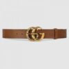 Replica Gucci Black Leather Belt With Animal Studs 10