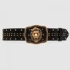 Replica Gucci Signature belt with G buckle Grey 411924 8