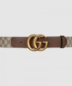 Replica GG belt with Double G buckle 400593