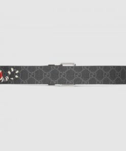 Replica Gucci GG belt with Kingsnake print 434520 2