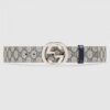 Replica Gucci GG Marmont caiman belt with shiny buckle 4