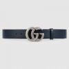 Replica Gucci Leather belt with Double G buckle 414516 4