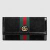 Replica Gucci Black Kingsnake Print GG Supreme Bi-fold Wallet 9