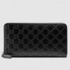 Replica Gucci Black Signature Leather Bi-fold Wallet 8