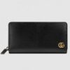 Replica Gucci Black Kingsnake Print Leather Zip Around Wallet 10