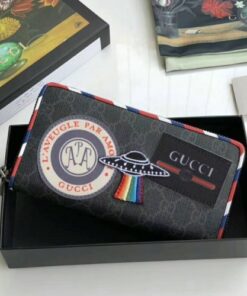 Replica Gucci Night Courrier GG Supreme Zip Around Wallet 2