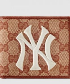 Replica Gucci Original GG Bi-fold Wallet With New York Yankees Patch