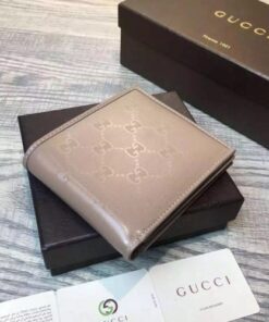 Replica Gucci bi-fold wallet 224124 gold 2