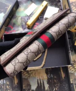 Replica Gucci Ophidia GG Supreme Chain Wallet 2