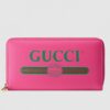 Replica Gucci Leather bi-fold wallet with web 428749 11