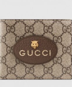 Replica Gucci Neo Vintage GG Supreme Wallet 473954 Brown