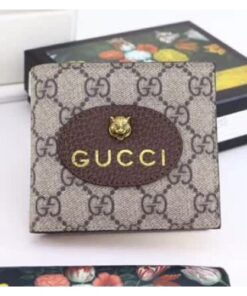 Replica Gucci Neo Vintage GG Supreme Wallet 473954 Brown 2