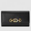 Replica Gucci White Leather Zip Around Wallet With Bow 9