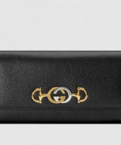 Replica Gucci Zumi Grainy Leather Continental Wallet 573612 2019