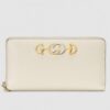 Replica Gucci Zumi Grainy Leather Zip Around Wallet 570661 Black 2019 11