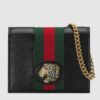 Replica Gucci Vintage Web Rajah Chain Card Case Wallet 573790 2019 8