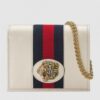 Replica Gucci Vintage Web Rajah Continental Wallet 573789 Canvas Beige 2019 9