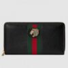 Replica Gucci Vintage Web Rajah Continental Wallet 573789 Canvas Beige 2019 8