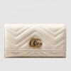 Replica Gucci Web Sylvie Leather Zip Around Wallet 476083 Black 2017 7