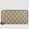 Replica Gucci 602547 Disney x Gucci wallet in Beige/ebony mini GG Supreme canvas 5