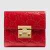 Replica Gucci Padlock Compact Wallet In GG Supreme Canvas 9