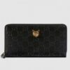 Replica Gucci Black Signature Web Zip Around Wallet 8