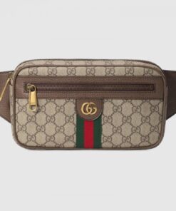 Replica Gucci 574796 Ophidia Gg Belt Bags Beige/Ebony Soft Gg Supreme