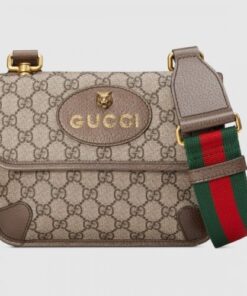 Replica Gucci Web GG Supreme Messenger small Bag 495654 Coffee 2018