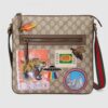 Replica Gucci Beige GG Messenger Bag with Double Belts 10