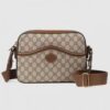 Replica Gucci Beige GG Messenger Bag with Double Belts 9