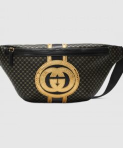 Replica Gucci Black Gucci-Dapper Dan Belt Bag