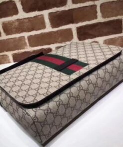 Replica Gucci Beige GG Supreme Web Messenger Bag 549 2