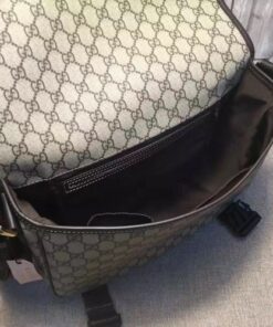 Replica Gucci medium messenger bag 201732 brown leather trim 2