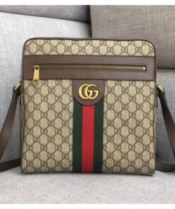 Replica Gucci Men’s Ophidia GG Medium Messenger Bag ‎547934 Beige 2018