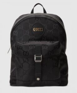 Replica Gucci Off The Grid Backpack In Black GG Nylon