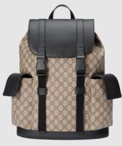 Replica Gucci soft GG supreme canvas backpack 450958 Beige(742401)