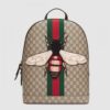 Replica Replica Gucci Ophidia GG Messenger Bag In Blue GG Supreme Canvas 10