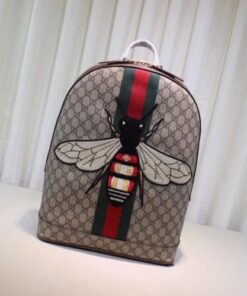 Replica Gucci Web Animalier Backpack With Bee 2