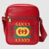 Replica Gucci White Print Leather Logo Backpack 8