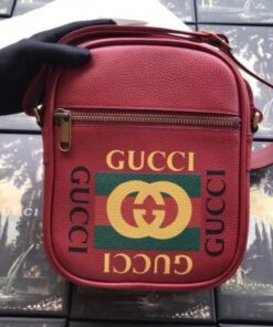 Replica Gucci Red Print Messenger Bag 2