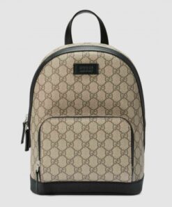 Replica Gucci Beige GG Supreme Small Backpack