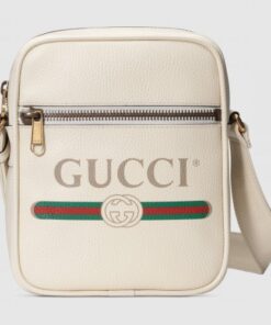 Replica Gucci White Print Messenger Bag