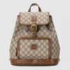 Replica Gucci Black GG Messenger Bag with Double Belts 11