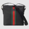 Replica Replica Gucci Black GG Supreme Messenger Bag with Interlocking G 10