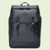 Replica Gucci Medium Backpack In Black Soft Leather 10