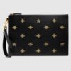 Replica Gucci Bee Print GG Supreme Portfolio Pouch 10