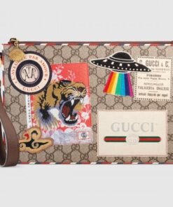 Replica Gucci Courrier GG Supreme Portfolio Pouch