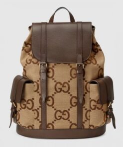 Replica Replica Gucci Men’s Backpack In Jumbo GG Canvas