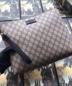 Replica Replica Gucci Beige GG Supreme Portfolio Pouch 2