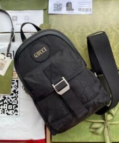 Replica Replica Gucci Off The Grid Sling Backpack In Black GG Nylon 2